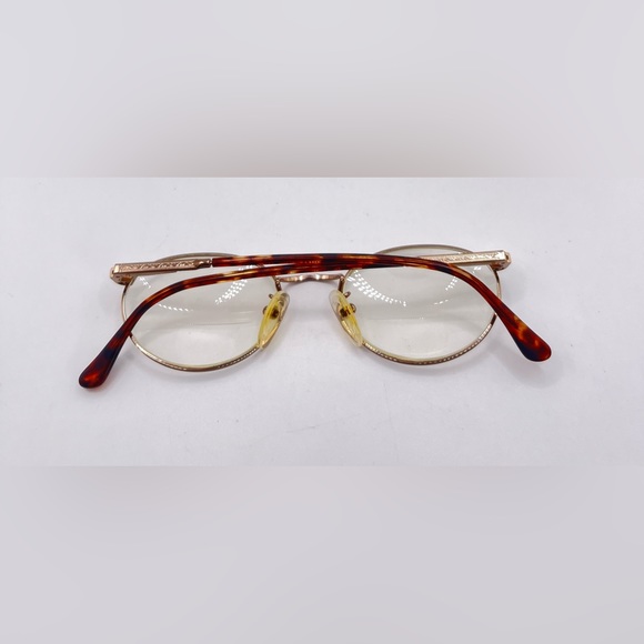 Vintage Fratelli Lozza Chester Tortoise Gold Oval Sunglasses Frames Only - Picture 4 of 8